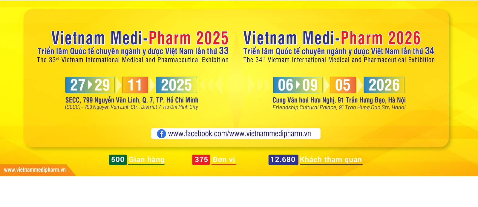 VIETNAM MEDIPHARM 2025 - Triển lãm Quốc tế chuyên ngành Y Dược Việt Nam lần thứ 33